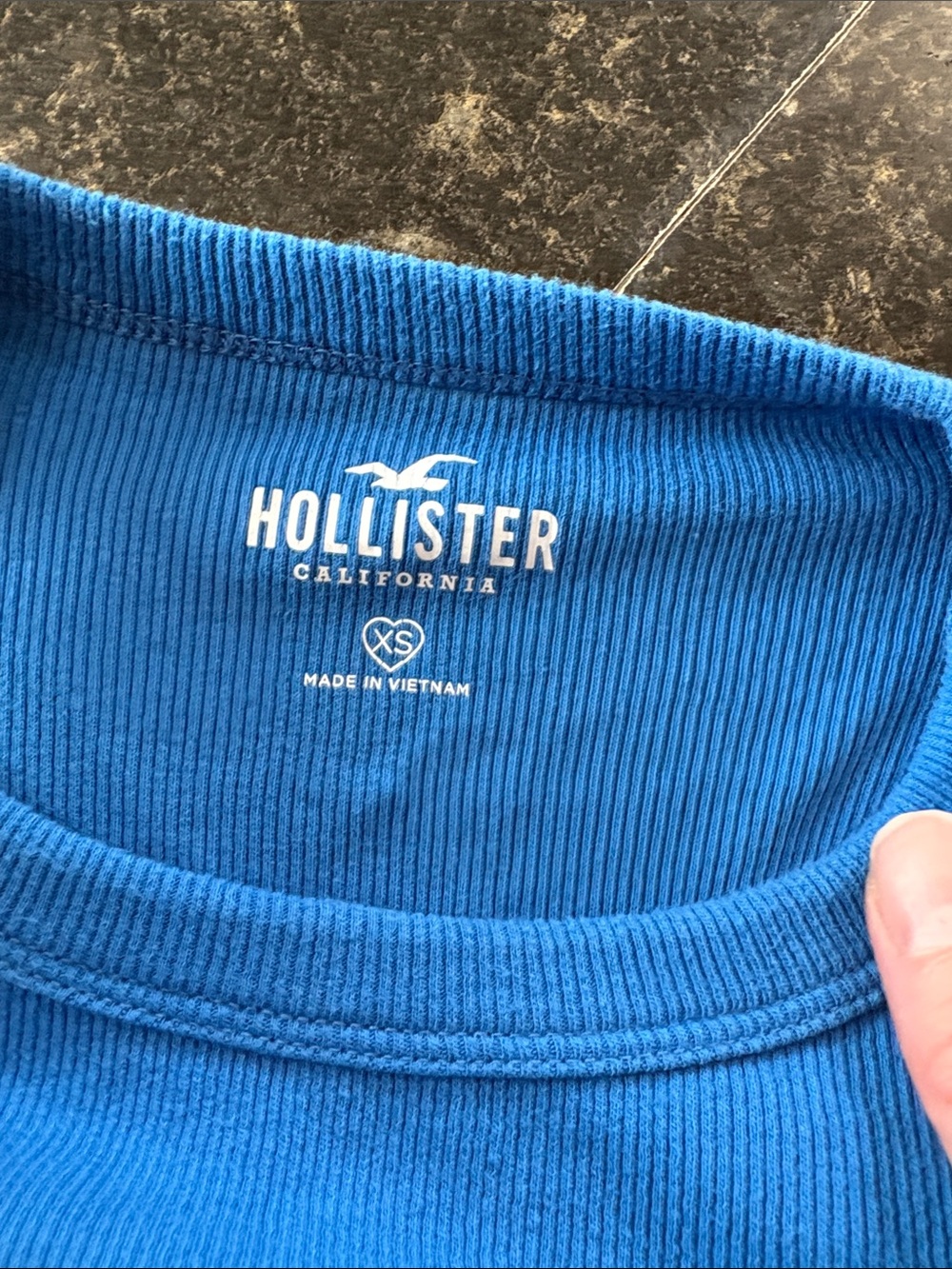 Hollister Blue & Taupe Ribbed Kids Tank Tops - 2-Pack - Picture 5 of 5